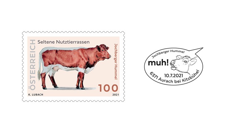 Commemorative stamp july Jochberger Hummel